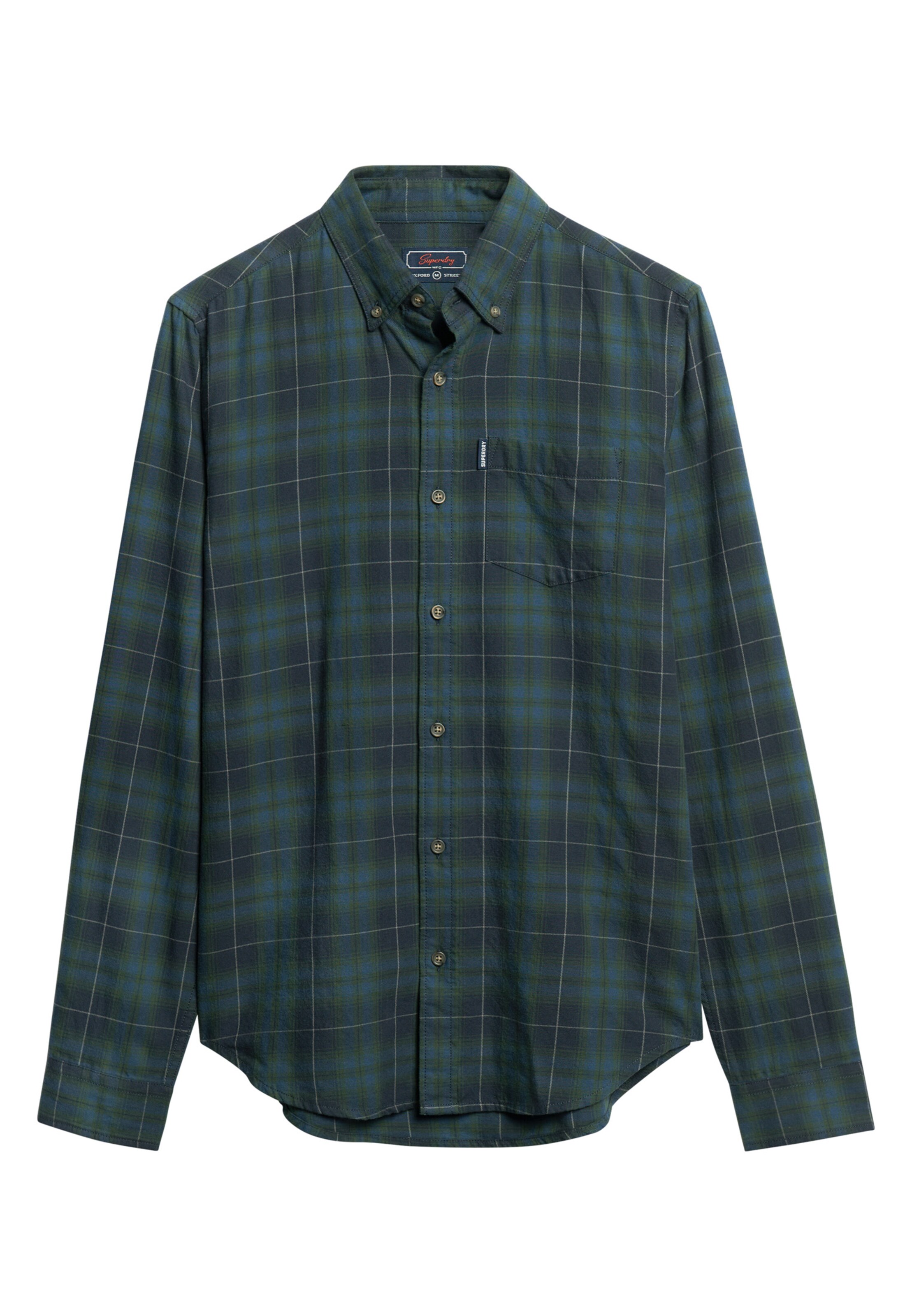 Superdry Overhemd in Groen: voorkant