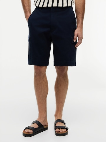 Loosefit Pantalon cargo TOMMY HILFIGER en bleu : devant