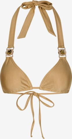 Hauts de bikini Moda Minx en beige : devant