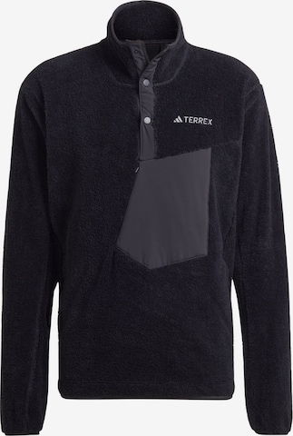 ADIDAS TERREX Athletic Sweater in Black: front