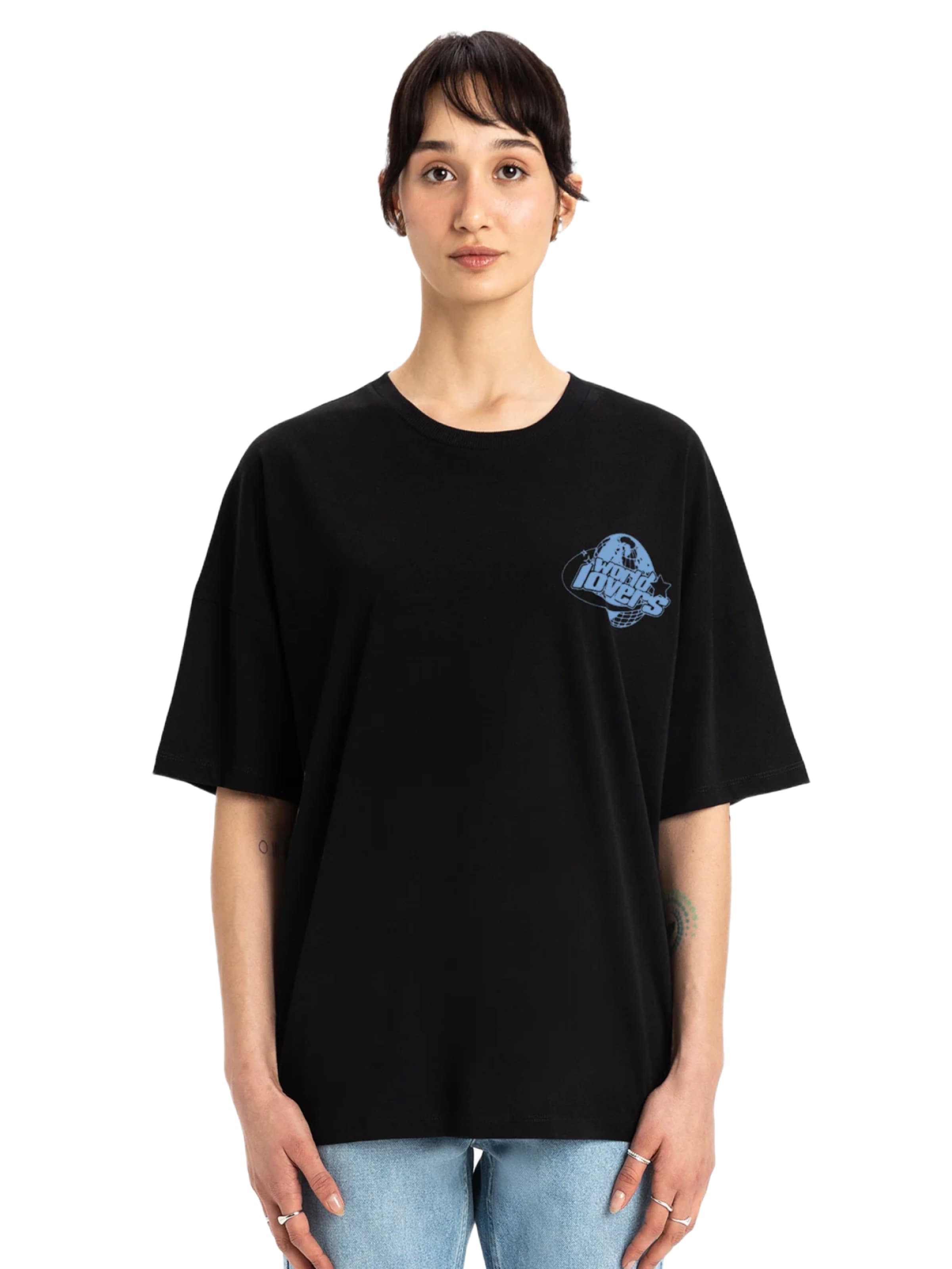 UNIQVIBE Shirt in Black: front