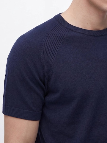 Ramsey Knit Cardigan in Blue