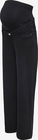 Only Maternity Wide Leg Jeans i sort: forside
