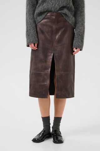 KAREN BY SIMONSEN Rok 'KBBrooklyn' in Bruin: voorkant