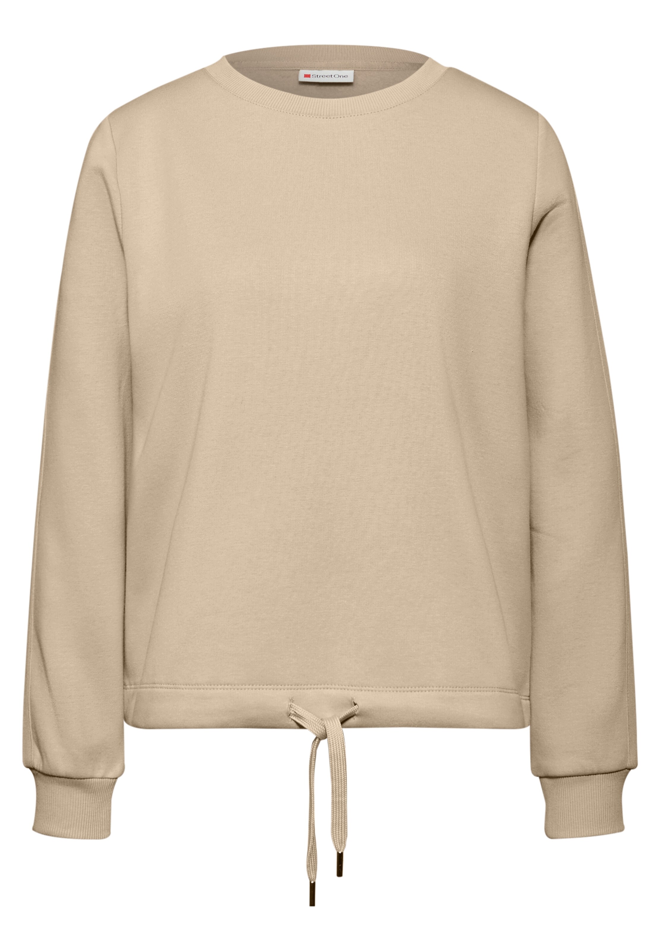 STREET ONE Sweatshirt in Beige: front