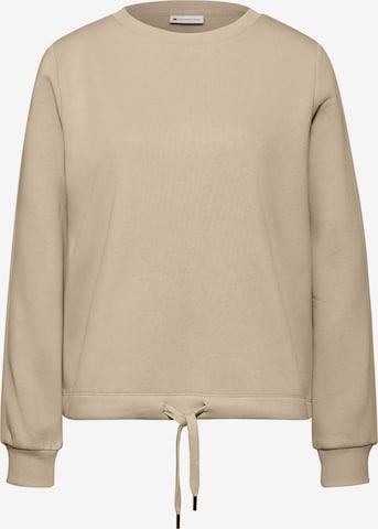 STREET ONE Sweatshirt in Beige: front