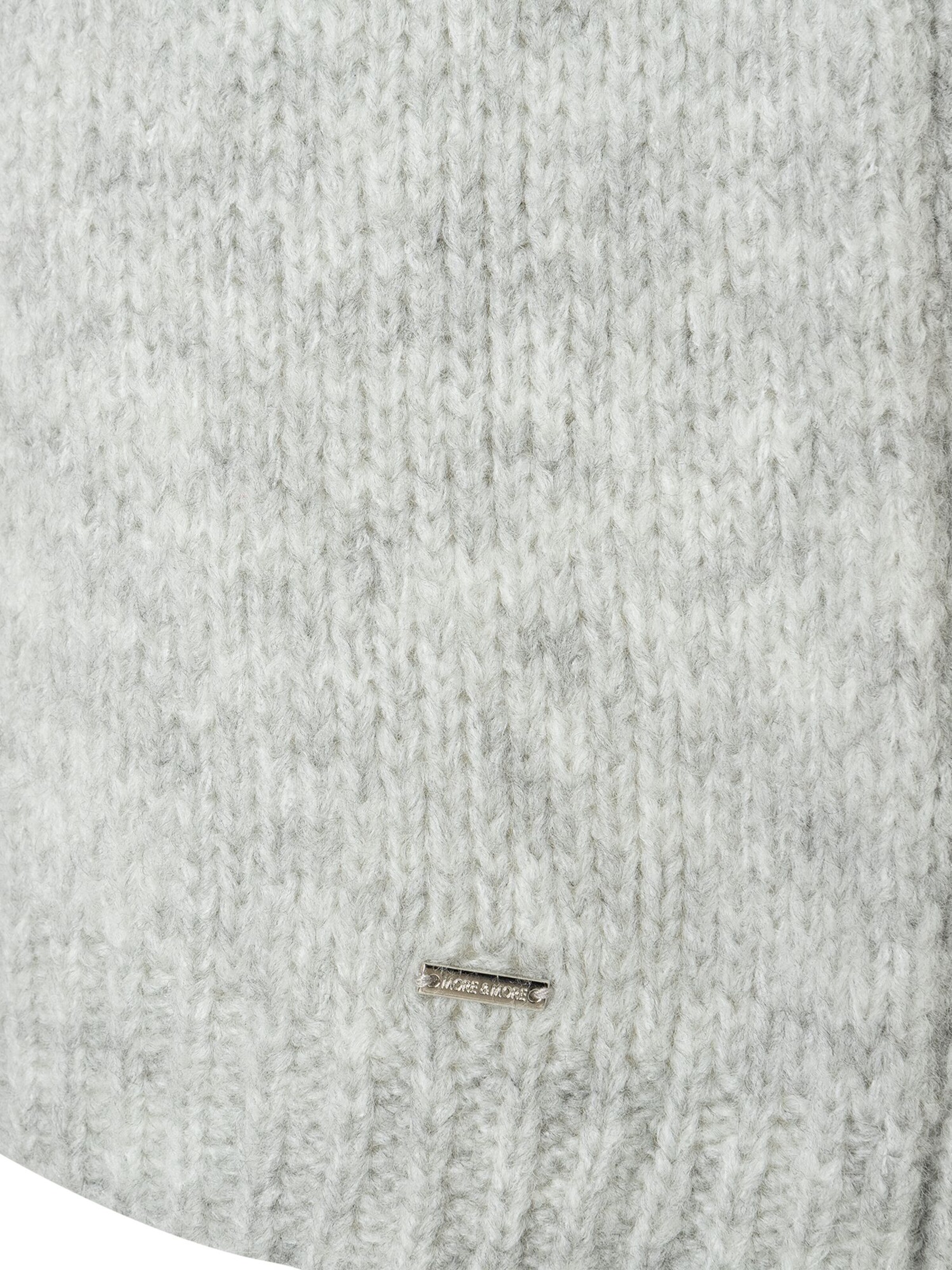 MORE & MORE Pletena jopa | siva barva
