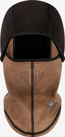 SWORTS Sportschal 'Thermo Face Mask' in Braun: Vorderseite