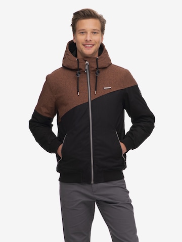 juoda Ragwear Žieminė striukė 'Winngs': priekis