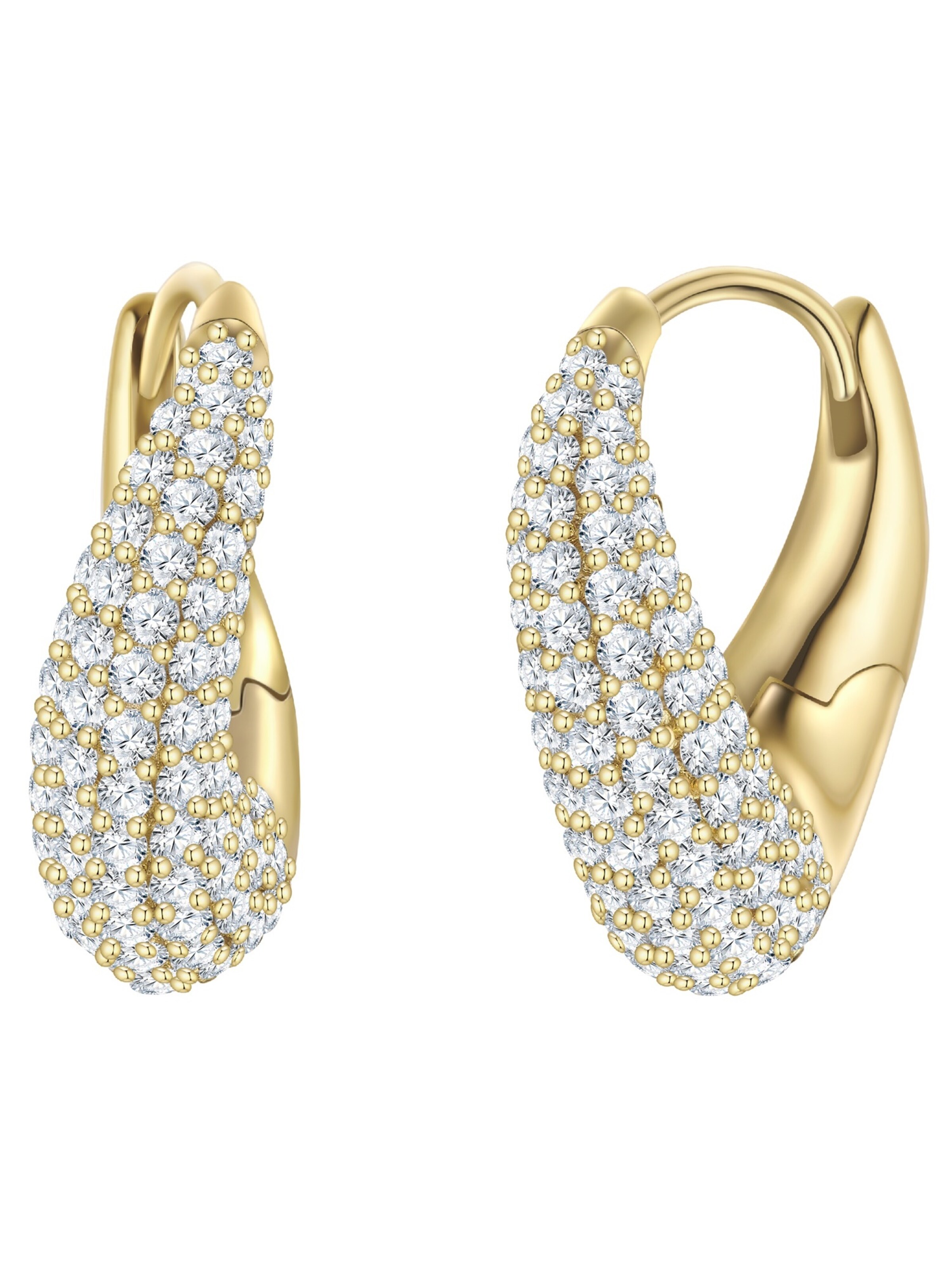 Boucles d'oreilles Glanzstücke München en or : devant