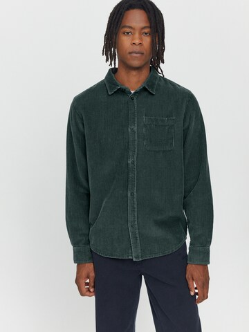 mazine Comfort fit Button Up Shirt ' Matlock Shirt ' in Green: front