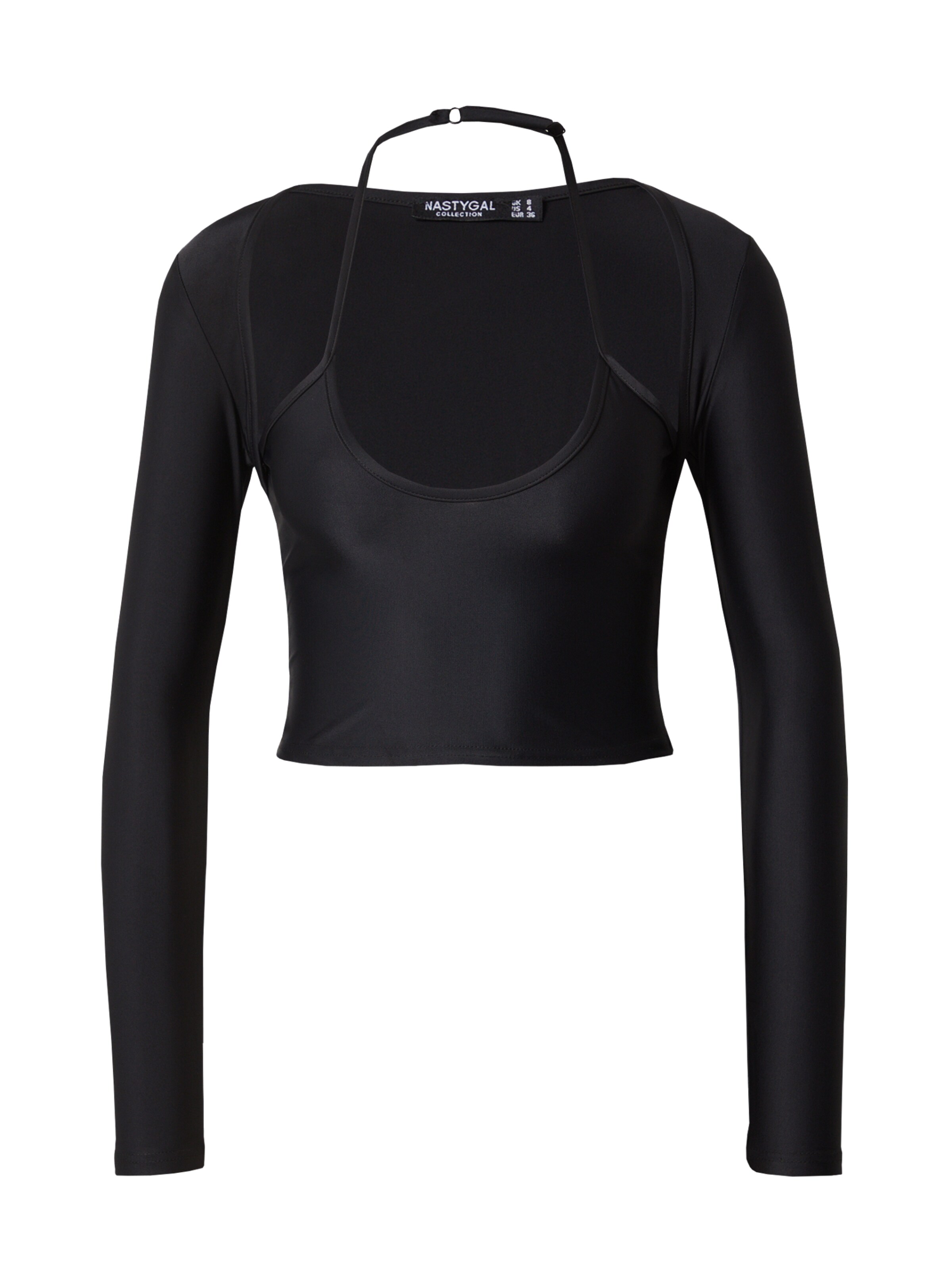 Nasty Gal Μπλουζάκι σε μαύρο: μπροστά