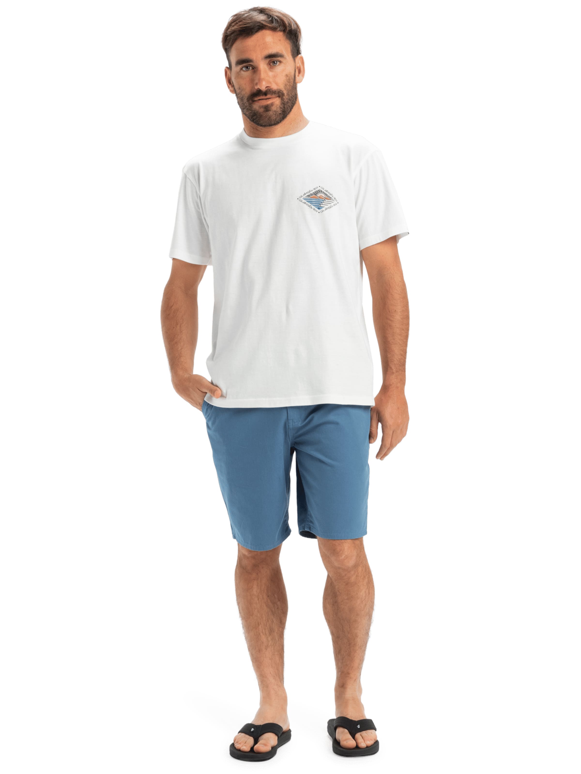 QUIKSILVER Loose fit Chino Pants 'Everyday 20' in Blue
