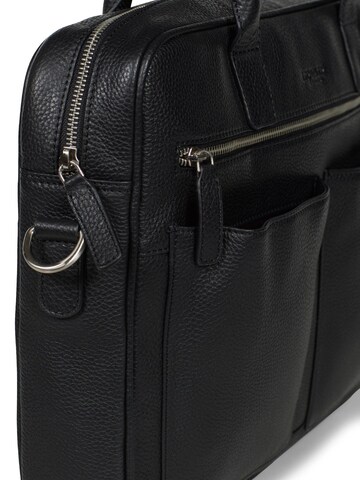 Howard London - Bolsa para portátil 'Laptop Bag Sam Black' en negro
