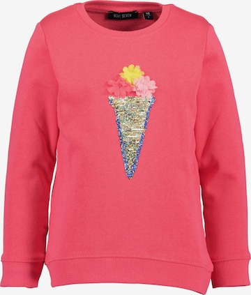 BLUE SEVEN Collegepaita värissä vaaleanpunainen: etupuoli