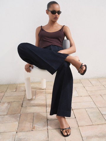 Wide Leg Jean 'ALBA' MANGO en bleu