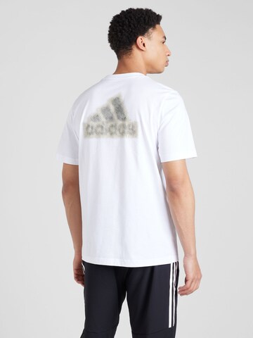 ADIDAS SPORTSWEARTehnička sportska majica 'FRACTAL' - bijela boja: prednji dio