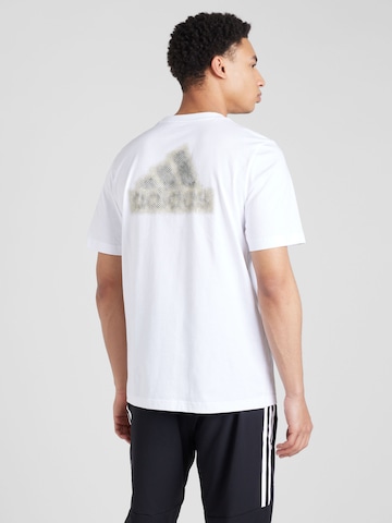 ADIDAS SPORTSWEAR Performance Shirt 'FRACTAL' in White: front