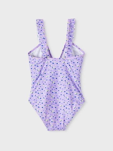 NAME ITJednodijelni kupaći kostim 'Zikeline' - ljubičasta boja