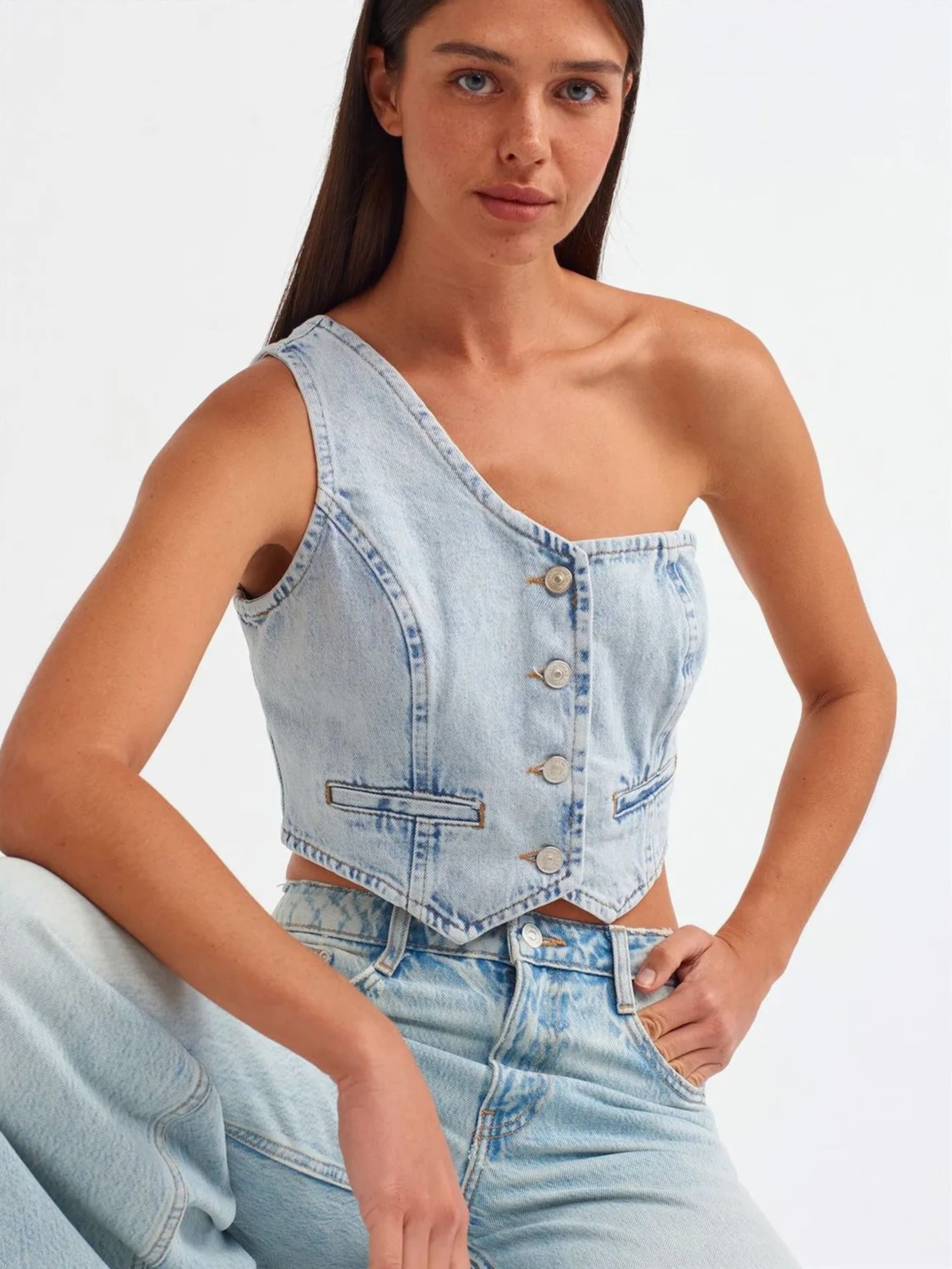 Dilvin Blusen in Blau