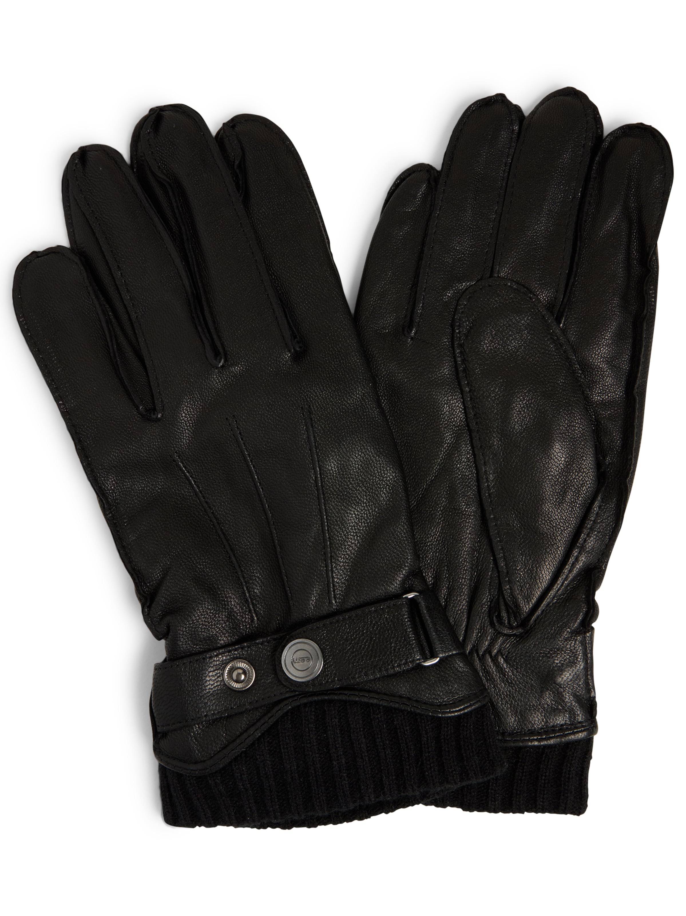 eem Fingerhandschuhe in Schwarz: Vorderseite