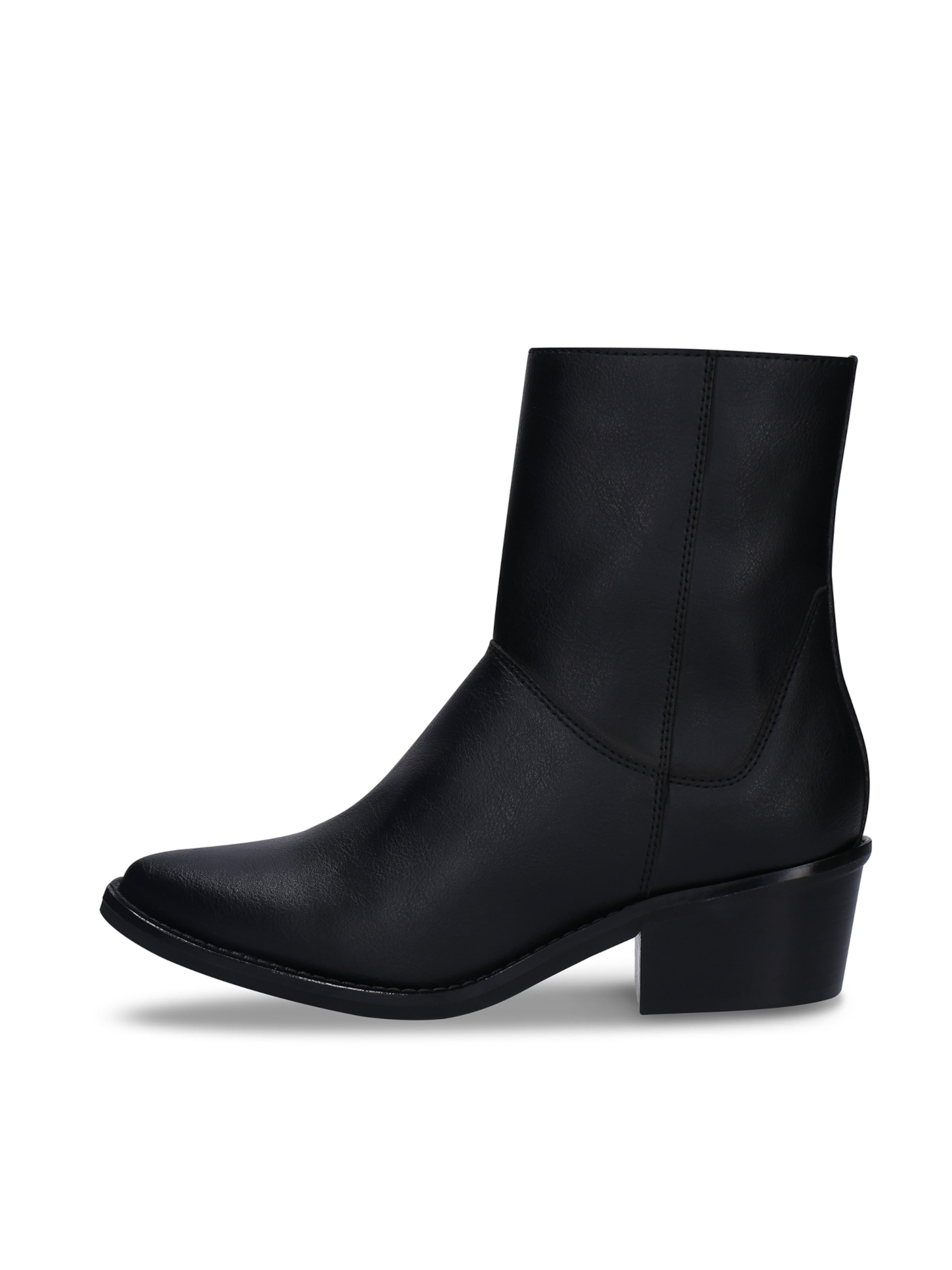 nae Vegan Shoes - Botas de cowboy 'KELLA' em preto: frente