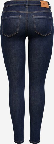 ONLY Skinny Jeans 'Wauw' in Blauw