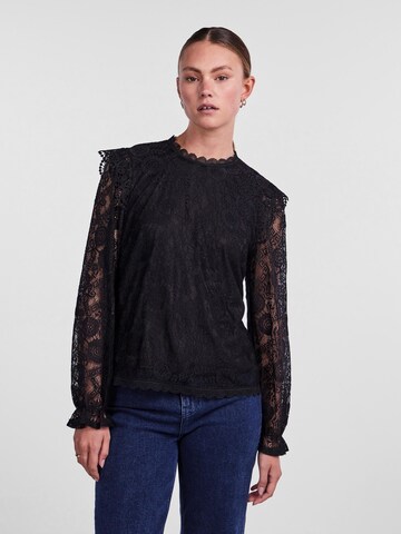 PIECES Bluse in Schwarz