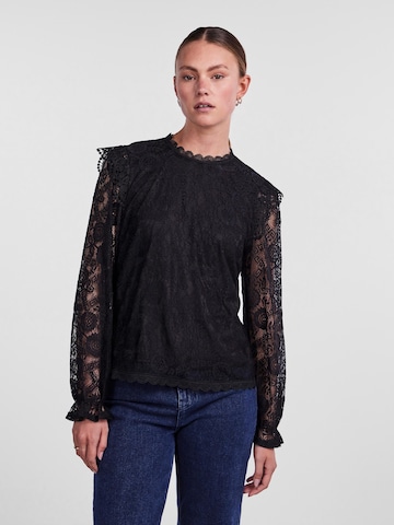 PIECES - Blusa en negro