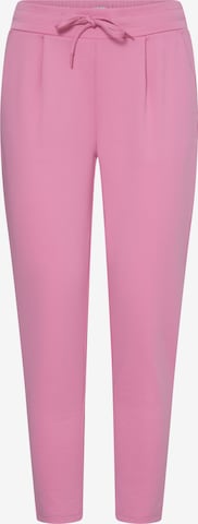 rožinė ICHI Siaurėjantis Klostuotos kelnės 'IHKATE': priekis