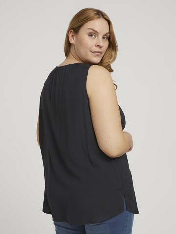 Tom Tailor Women + Blouse in Black