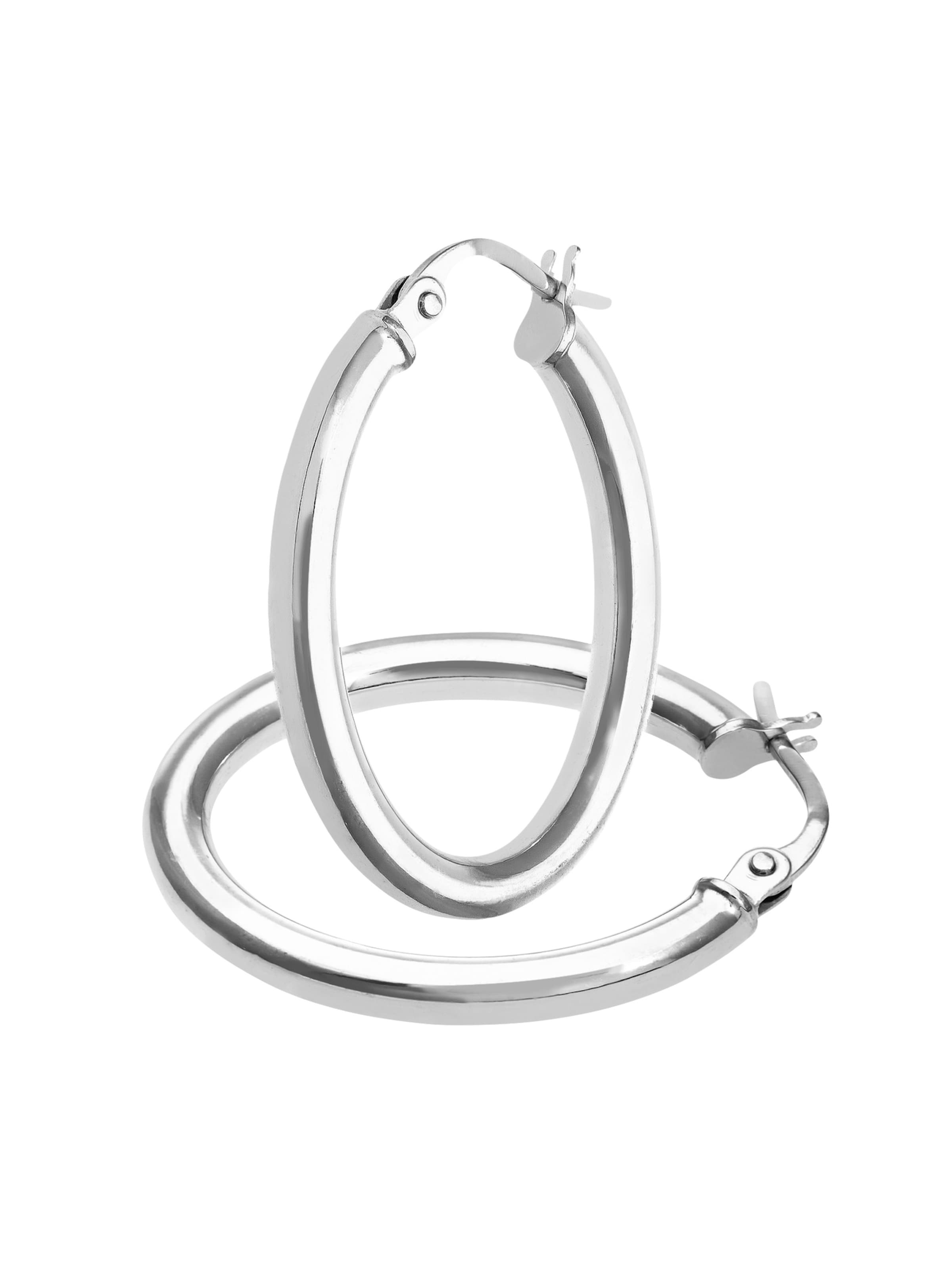 Vanlere Earrings in Silver: front