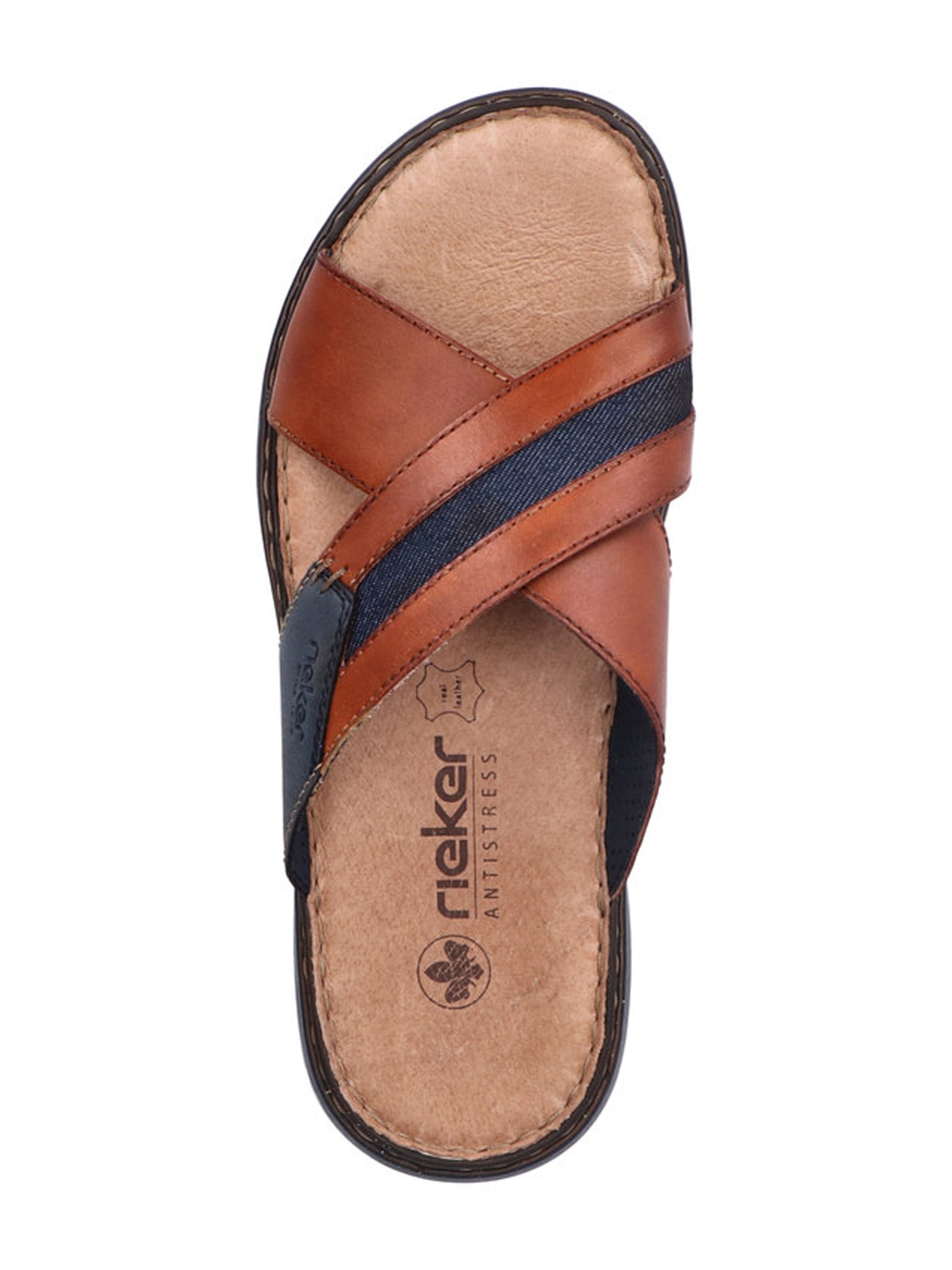 Rieker Pantofle – hnědá