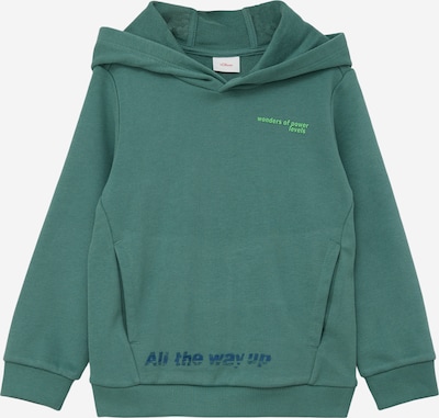 s.Oliver Sweatshirt i kiwi / mørkegrøn, Produktvisning