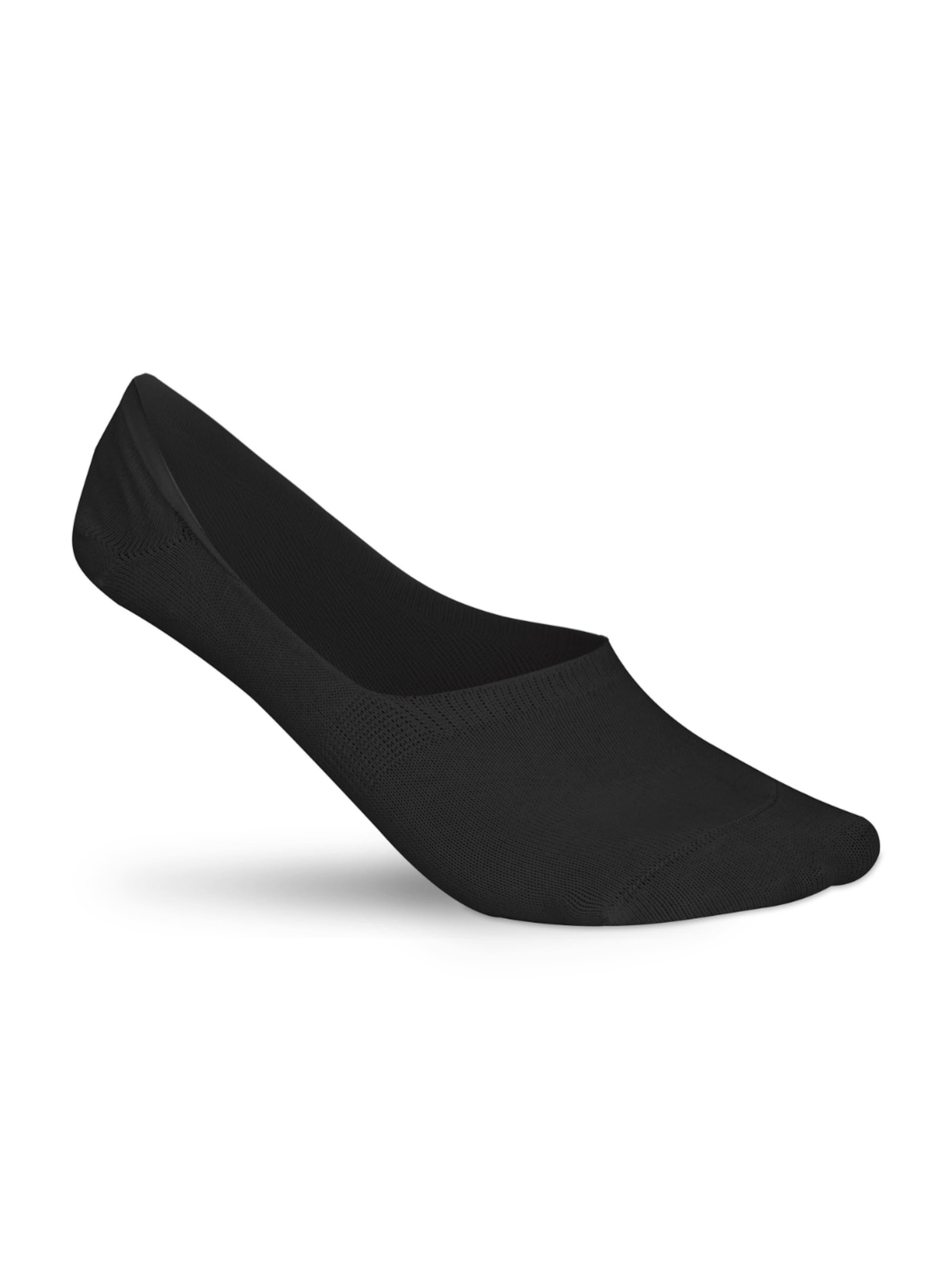 Sukats Ankle socks 'The No Show Invisibles Footies Enkelsokken' in Black: front