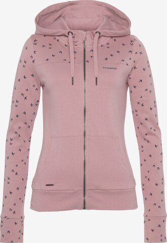 KangaROOS Sweatjacke in Pink: predná strana