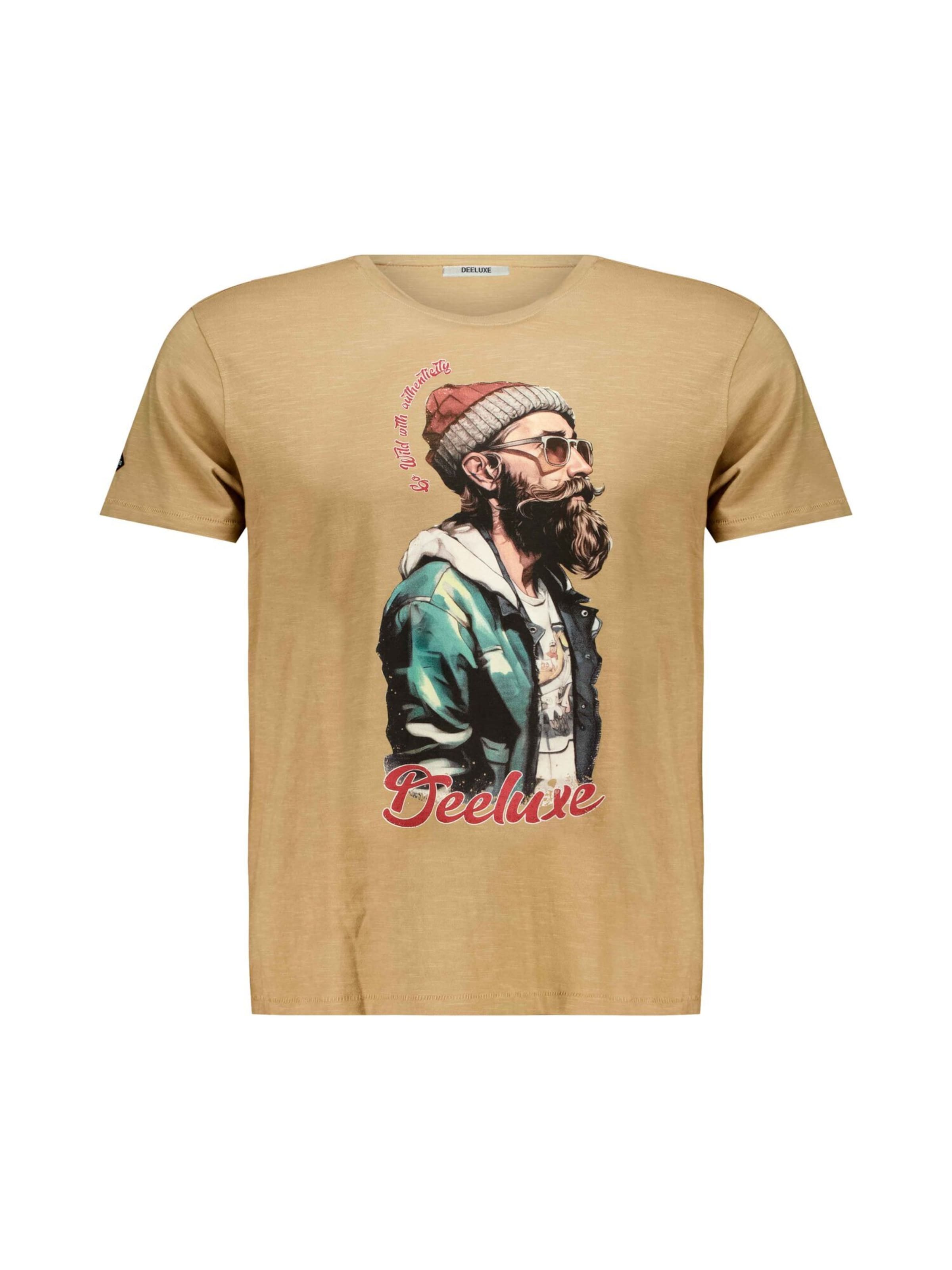 Deeluxe Shirt 'Hipster' in Beige: voorkant