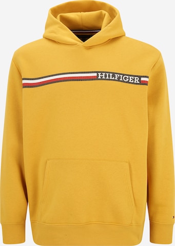 dzeltens Tommy Hilfiger Big & Tall Sportisks džemperis: no priekšpuses