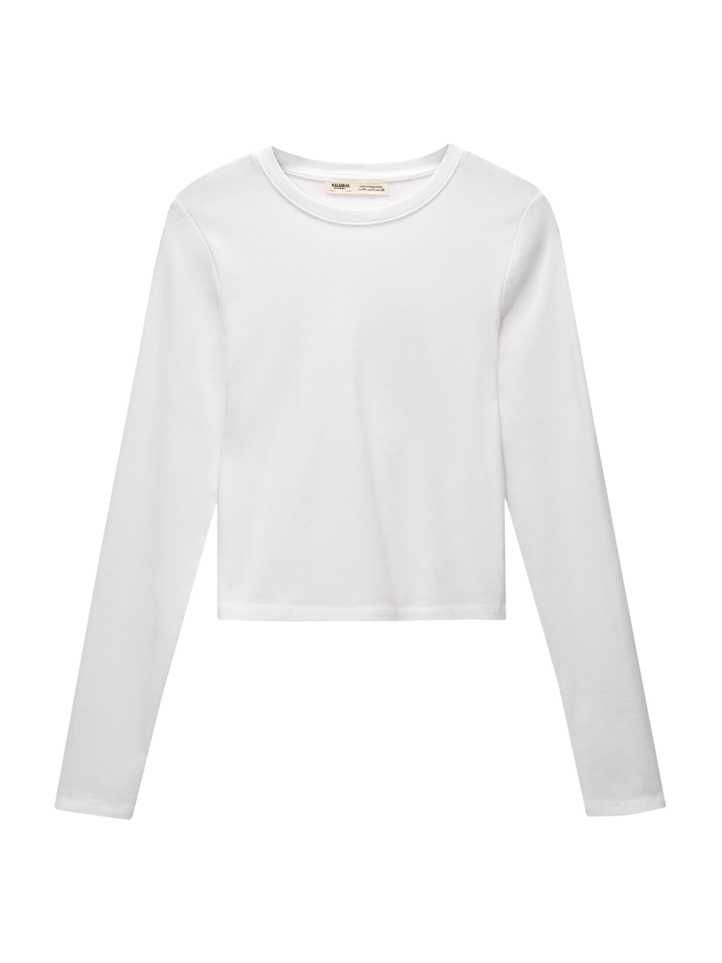Pull&Bear T-shirt i vit: framsida