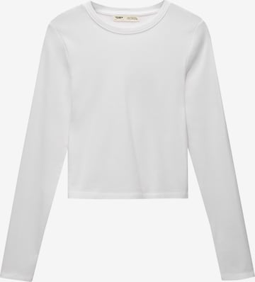 Pull&Bear Shirt in Weiß: Vorderseite