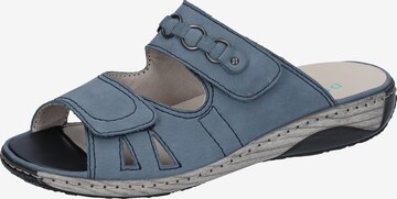 WALDLÄUFER Mules in Blue: front