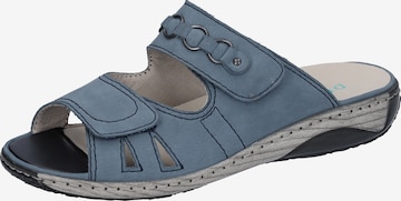 WALDLÄUFER Mules in Blue: front