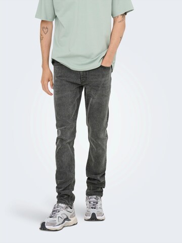 Only & Sons Regular Farkut 'ONSLOOM' värissä harmaa: etupuoli