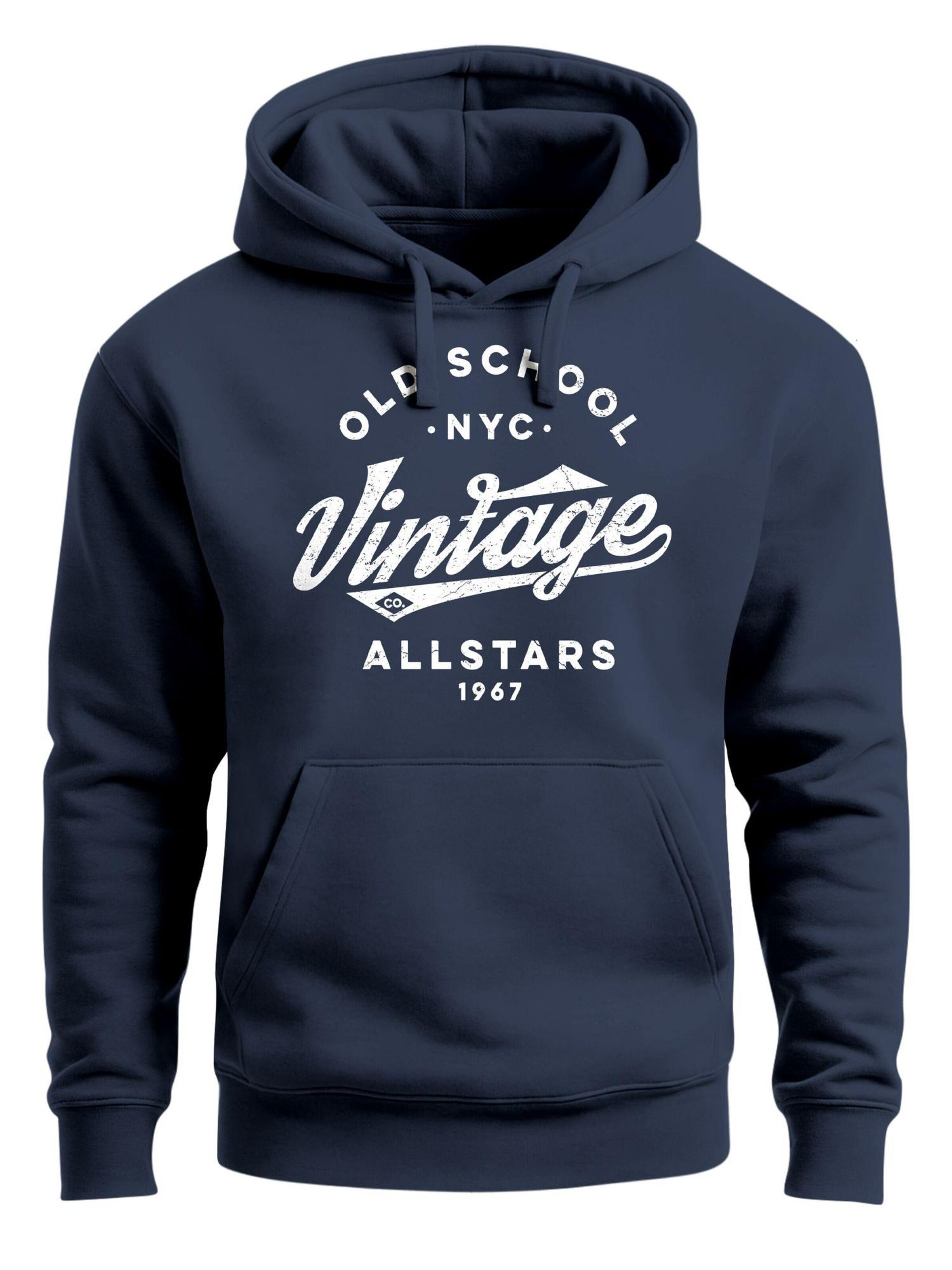 Neverless Sweatshirt 'Vintage co.'‌‌‌‌ in Blau: Vorderseite