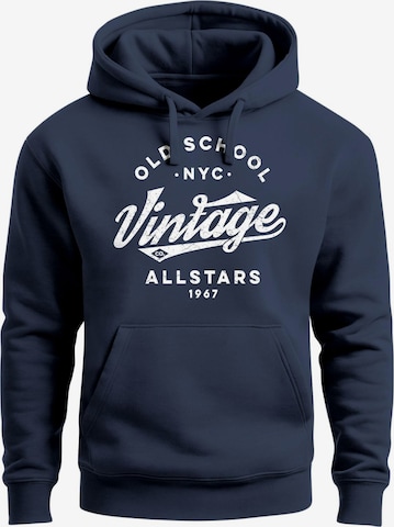 Neverless Sweatshirt 'Vintage co.' in Blau: Vorderseite