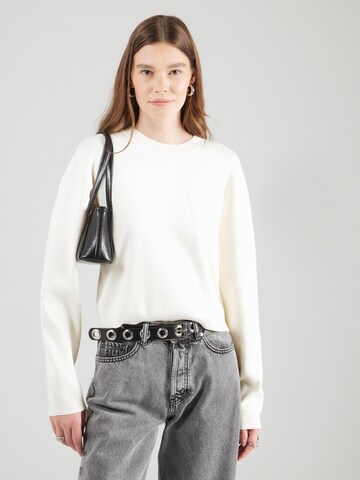 BOSS Pullover 'Fominda' in Weiß: Vorderseite