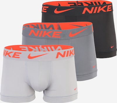 NIKE Underwear Sportske gaće veličine XS u siva / tamo siva / narančasta / crna, Pregled proizvoda