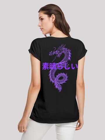 T-shirt 'Dragon Japan' F4NT4STIC en noir : devant
