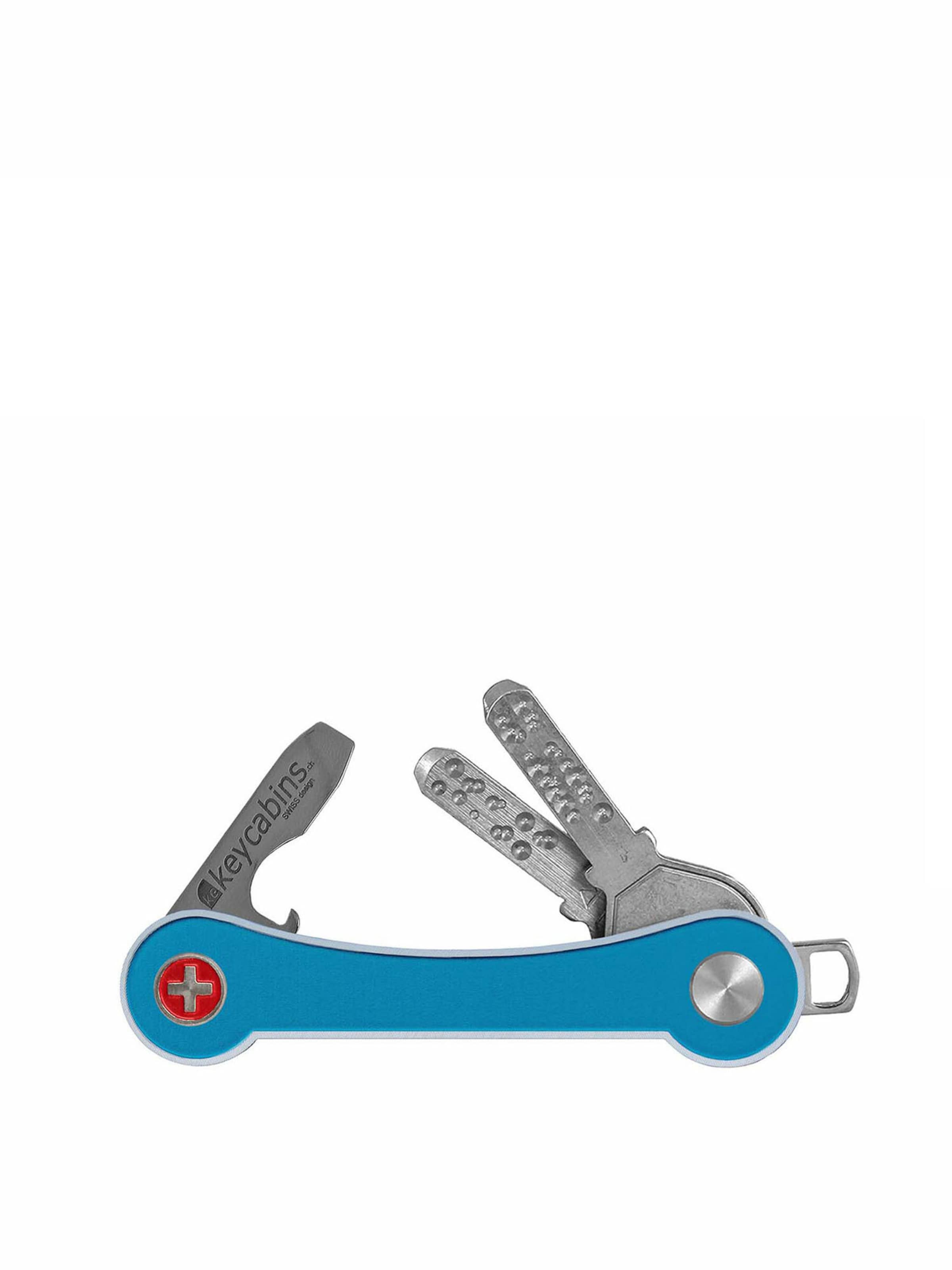 keycabins Sleutelhanger in Blauw: voorkant