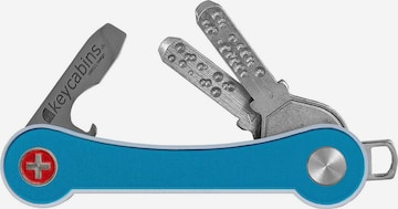Porte-clés keycabins en bleu : devant